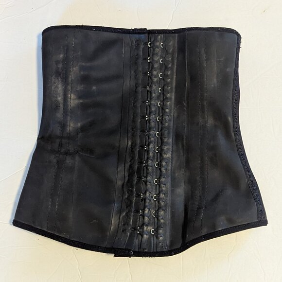 Latex Corset Ann Chery Whimsigoth Waist Trainer Gothicumbia Cincher Goth - Picture 2 of 6